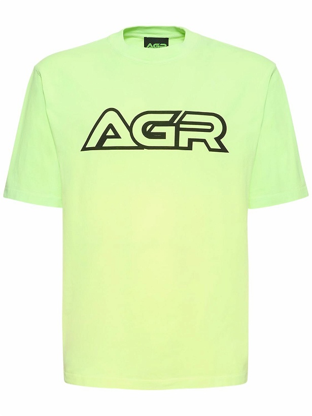 Photo: AGR - Logo Print Cotton Jersey T-shirt