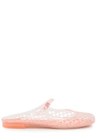 Tory Burch Mellow Jelly Mary Jane Mules Pink