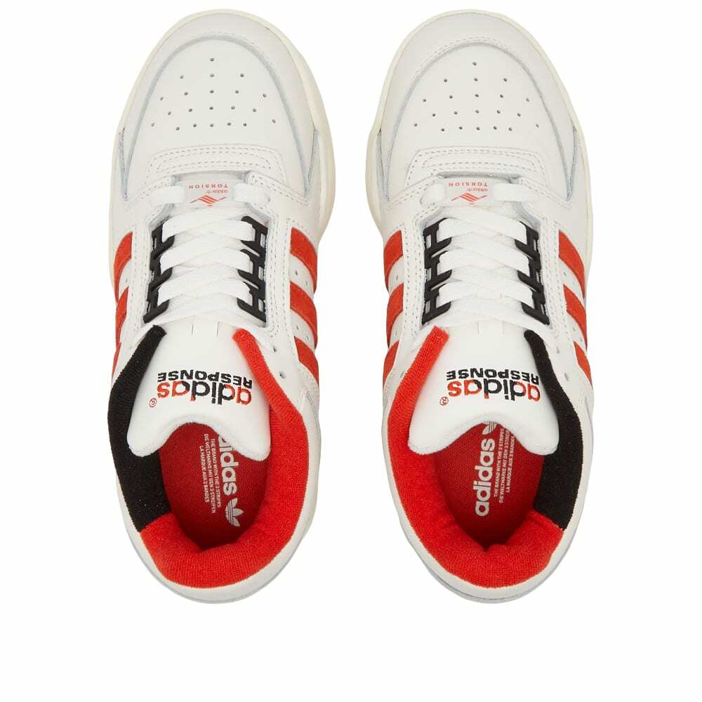 Adidas Women's Torsion Response Tennis Lo W Sneakers in Cloud White/Red  adidas