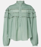 Marant Etoile Doana cotton-blend ruffled blouse