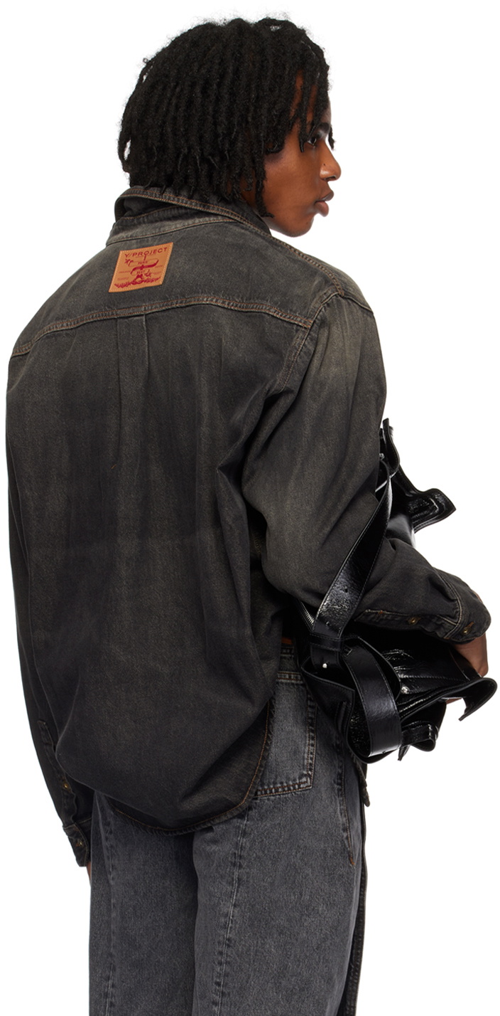 Y/Project Black Hook & Eye Denim Shirt Y/Project