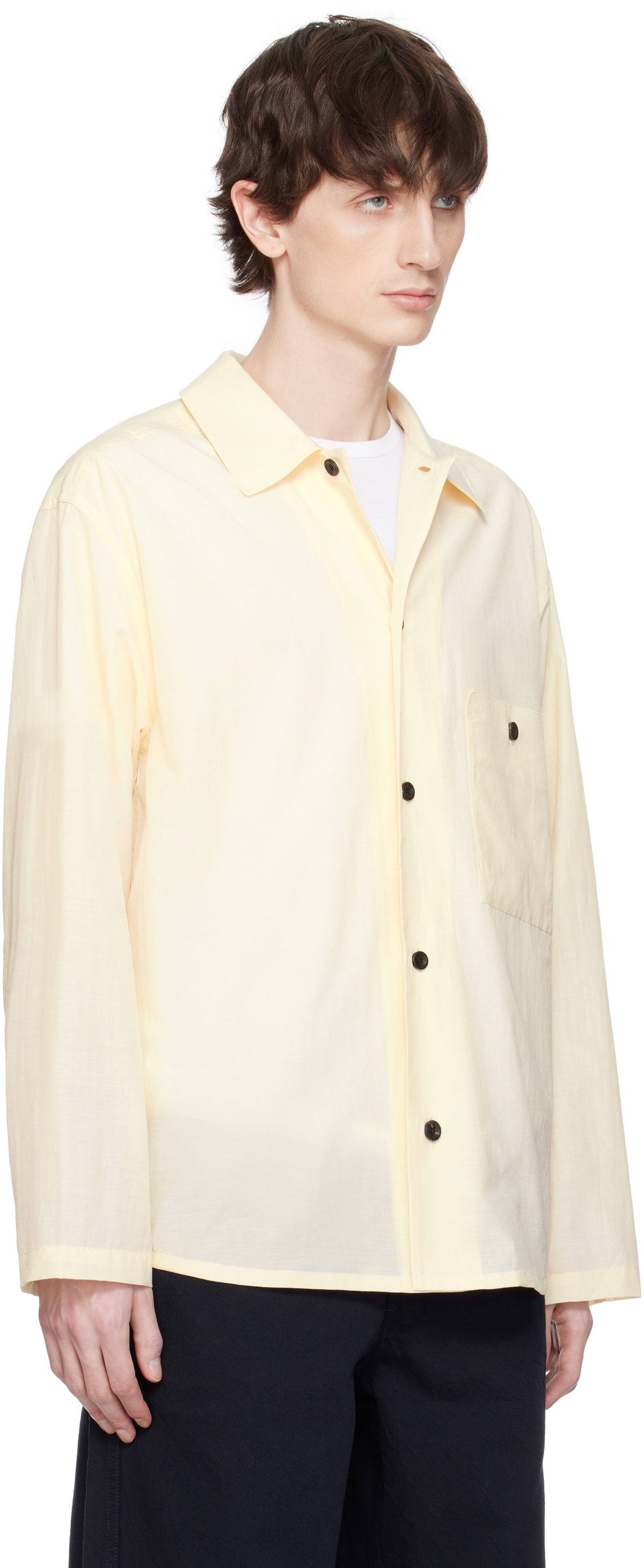 DOCUMENT Off-White Italian Cotton French Shirt