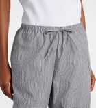 Róhe Checked cotton-blend pajama pants