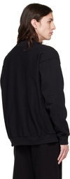 Les Tien Black Y-Neck Cardigan