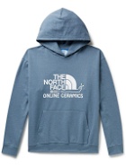 The North Face - Online Ceramics Printed Slub Cotton-Blend Jersey Hoodie - Blue