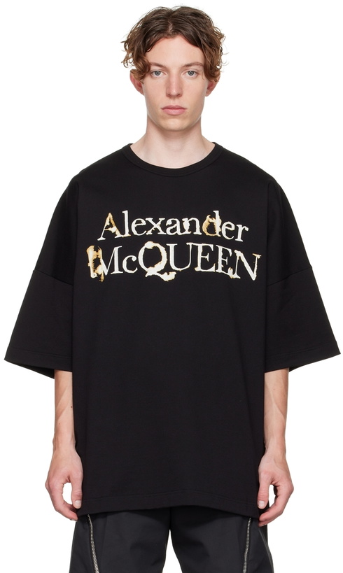 Photo: Alexander McQueen Black Logo T-Shirt