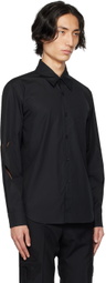 Stefan Cooke Black Slash Monogram Shirt