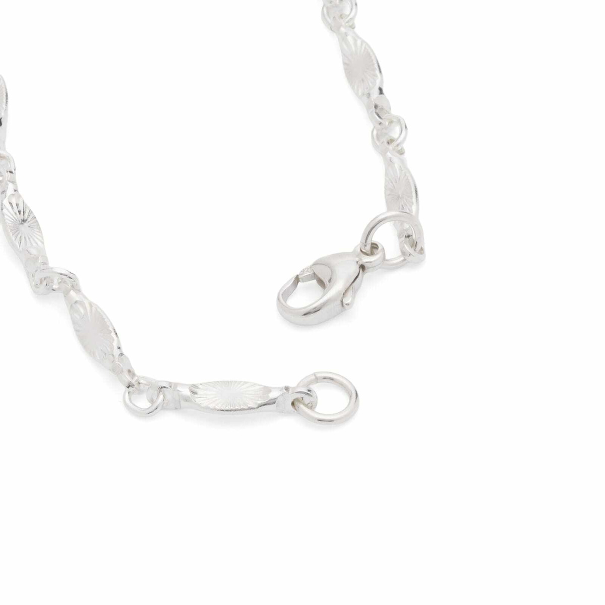 Maple Men's Sunburst Bracelet in Silver