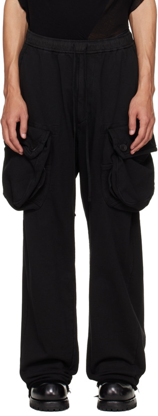 Photo: Julius Black Gasmask Wide Cargo Pants