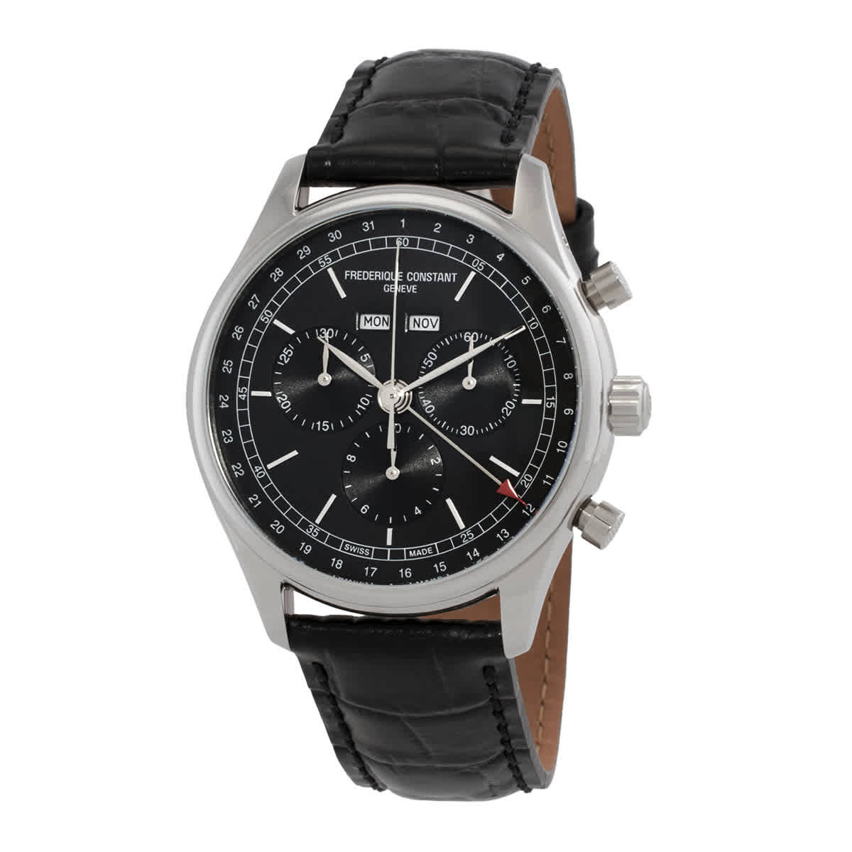 Frederique Constant Classics Chronograph Quartz Grey Dial Mens Watch FC-296DG5B6
