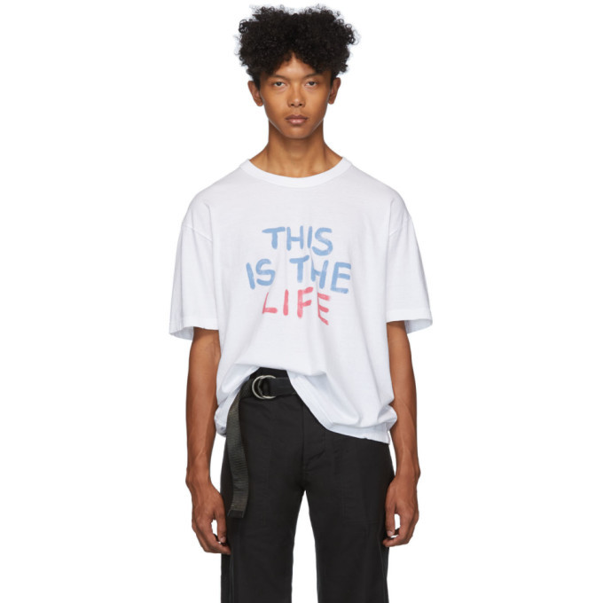 Visvim White This Is The Life T-Shirt Visvim