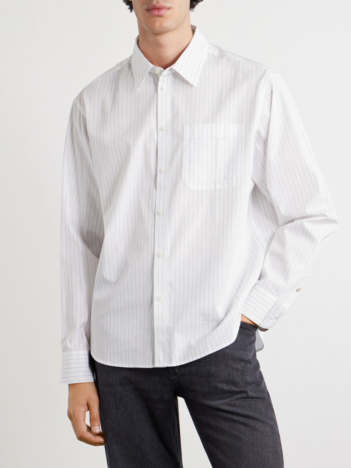 Rag & Bone - Striped Cotton-Poplin Shirt - White