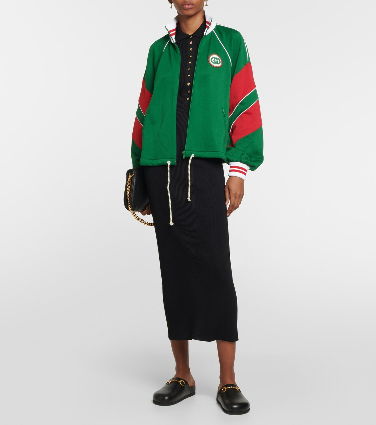 Gucci Striped cotton-blend piqué jacket Gucci
