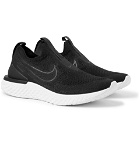 Nike Running - Epic Phantom React Flyknit Slip-On Running Sneakers - Black