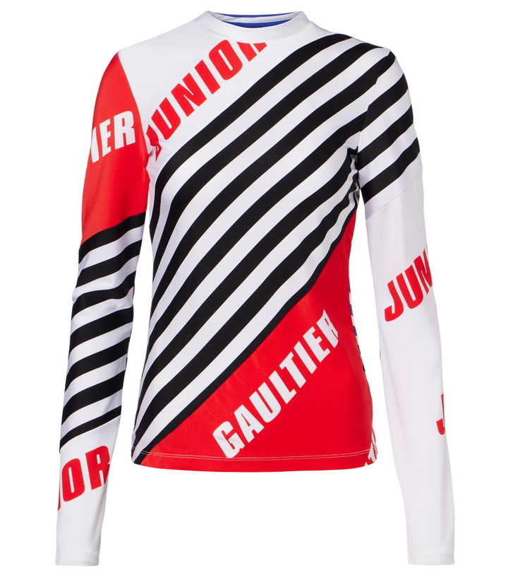 Photo: Jean Paul Gaultier Logo striped jersey T-shirt