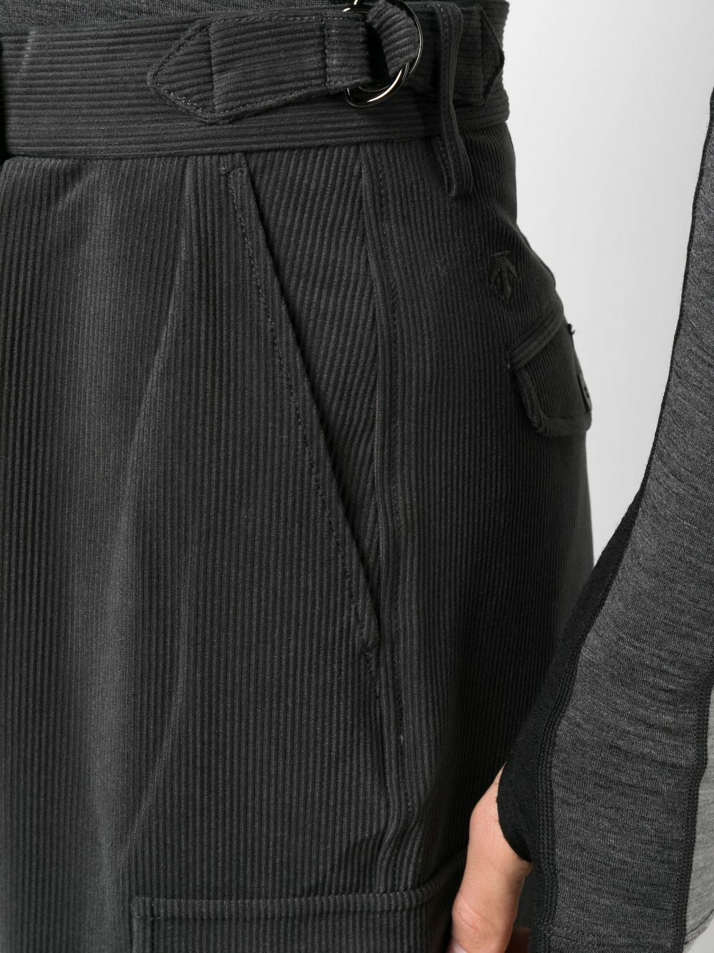 Descente ALLTERRAIN Black Corduroy Multi-Pocket Cargo Pants