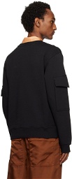 Dries Van Noten Black Cargo Sweatshirt