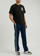 Casablanca LA Night Logo Cotton T-shirt Black