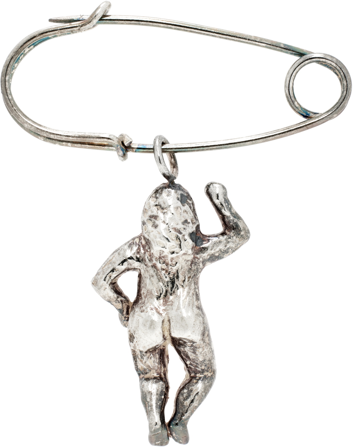 Georgia Kemball SSENSE Exclusive Silver Person Pin
