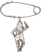 Georgia Kemball SSENSE Exclusive Silver Person Pin