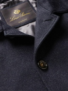 Loro Piana - Double-Faced Cashmere-Blend Coat - Blue