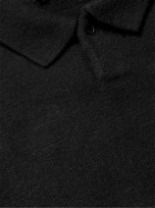 Fear of God Essentials Kids - Oversized Knitted Polo Sweater - Black