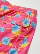 Anderson & Sheppard - Straight-Leg Mid-Length Floral-Print Swim Shorts - Pink