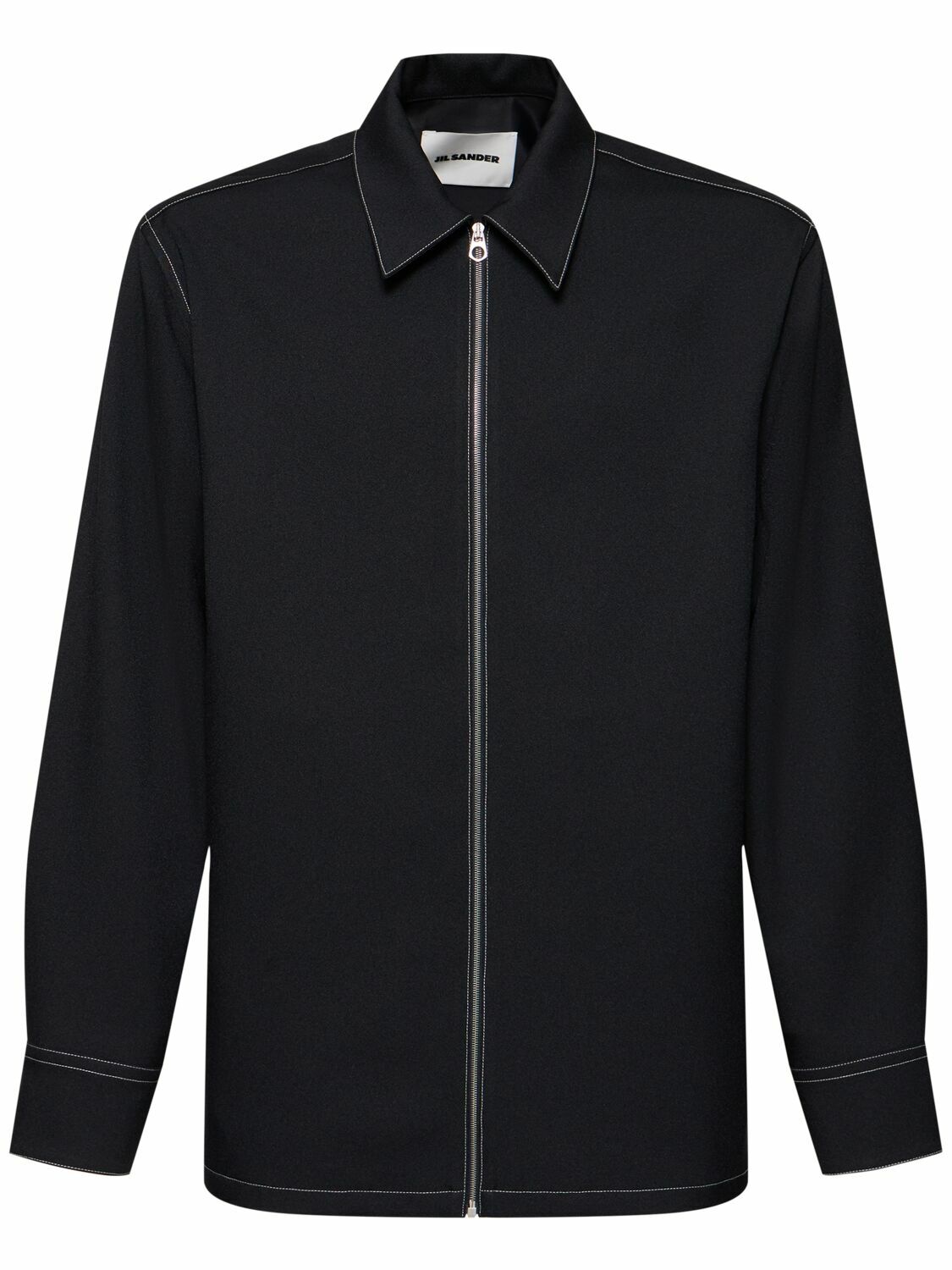 JIL SANDER Boxy Fit Zipped Shirt