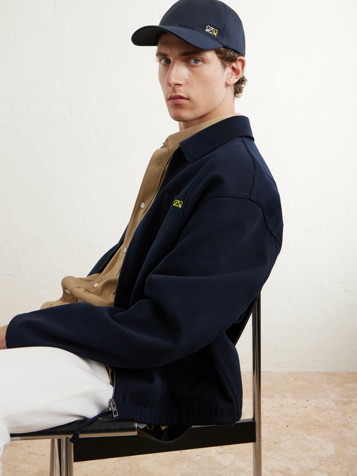 LOEWE - Logo-Appliquéd Cotton Baseball Cap - Blue