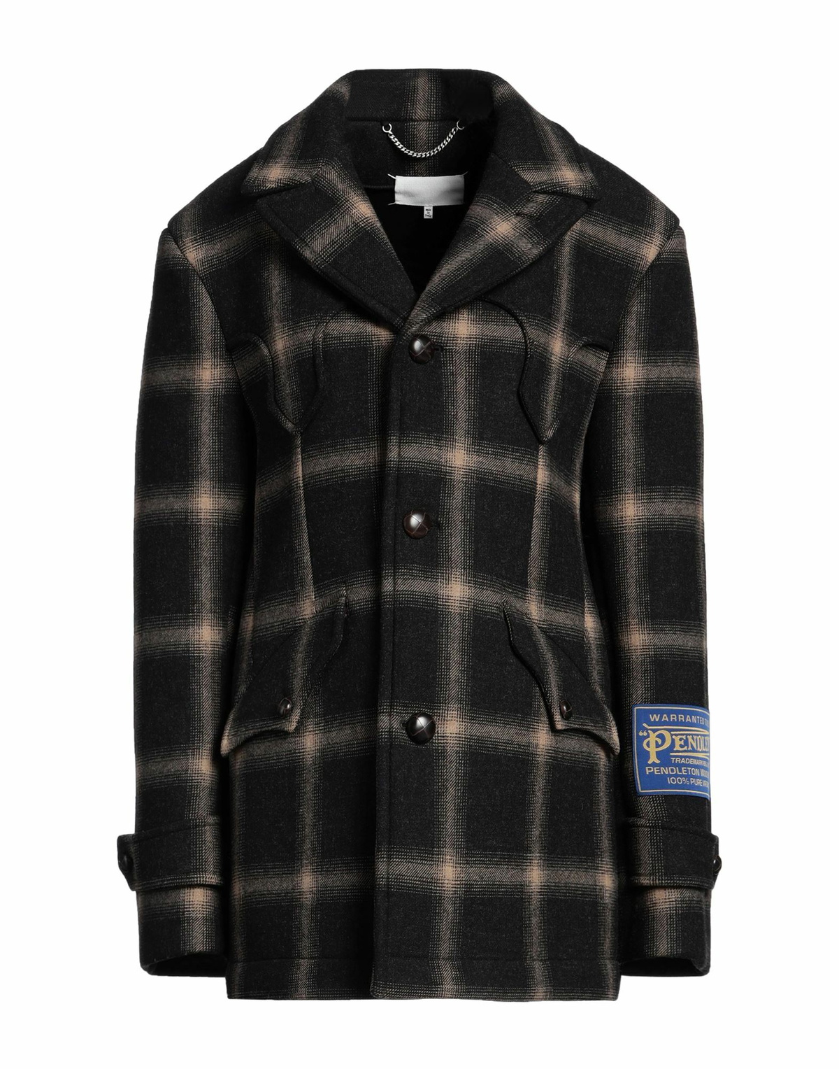 Maison Margiela Womens Coat Charcoal
