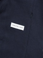 Hamilton And Hare - Travel Waffle-Knit Cotton-Blend Blazer - Blue