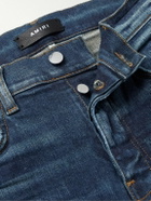 AMIRI - MX1 Skinny-Fit Panelled Distressed Jeans - Blue