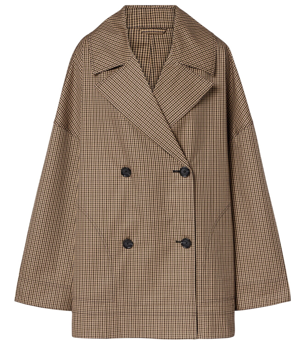 TOTEME Beige Cinched Shearling Jacket Toteme