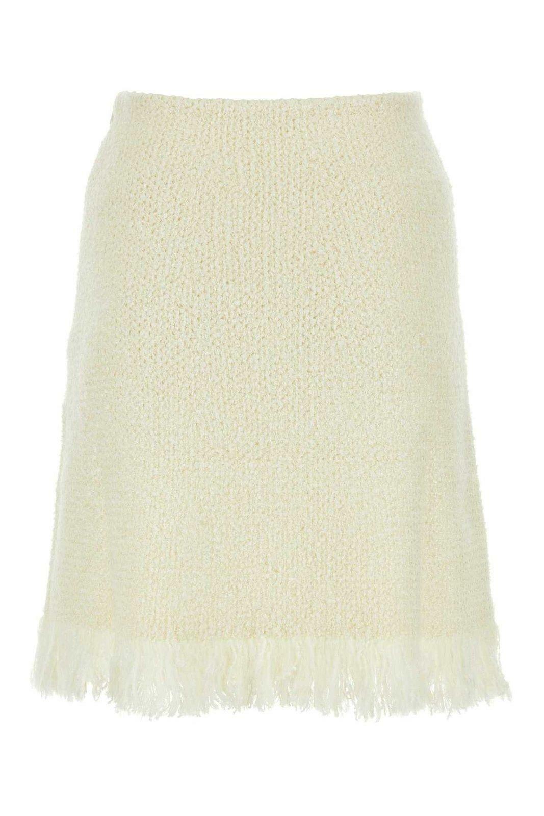 XS Chloé Gray Knit Mini Skirt