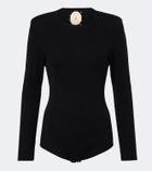 Jardin des Orangers Knitted wool and cashmere bodysuit