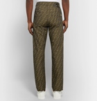 Fendi - Logo-Jacquard Trousers - Men - Brown