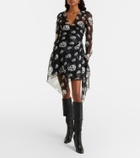 McQueen Horn Heel leather knee-high boots