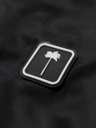 Palm Angels - Appliquéd Logo-Print Shell Coach Jacket - Black