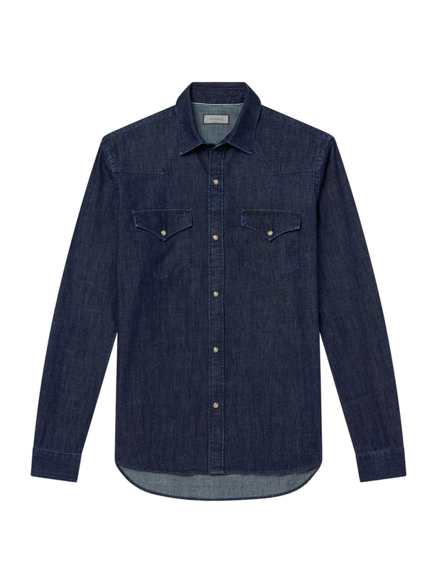 Photo: Canali - Denim Shirt - Blue