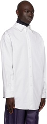 Jil Sander White Detachable Collar Shirt