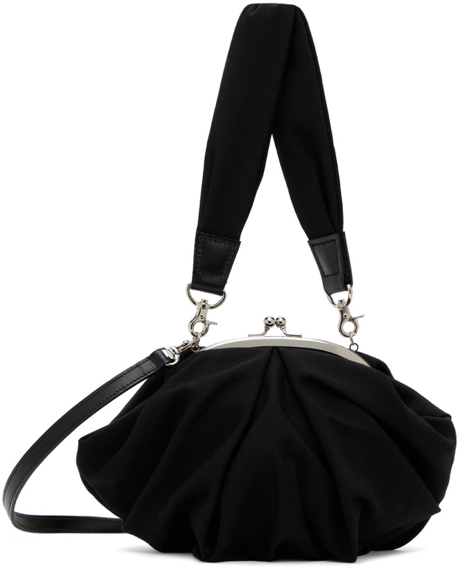Photo: Y's Black Tuck Clasp Pochette Bag