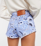 Etro Paisley denim shorts