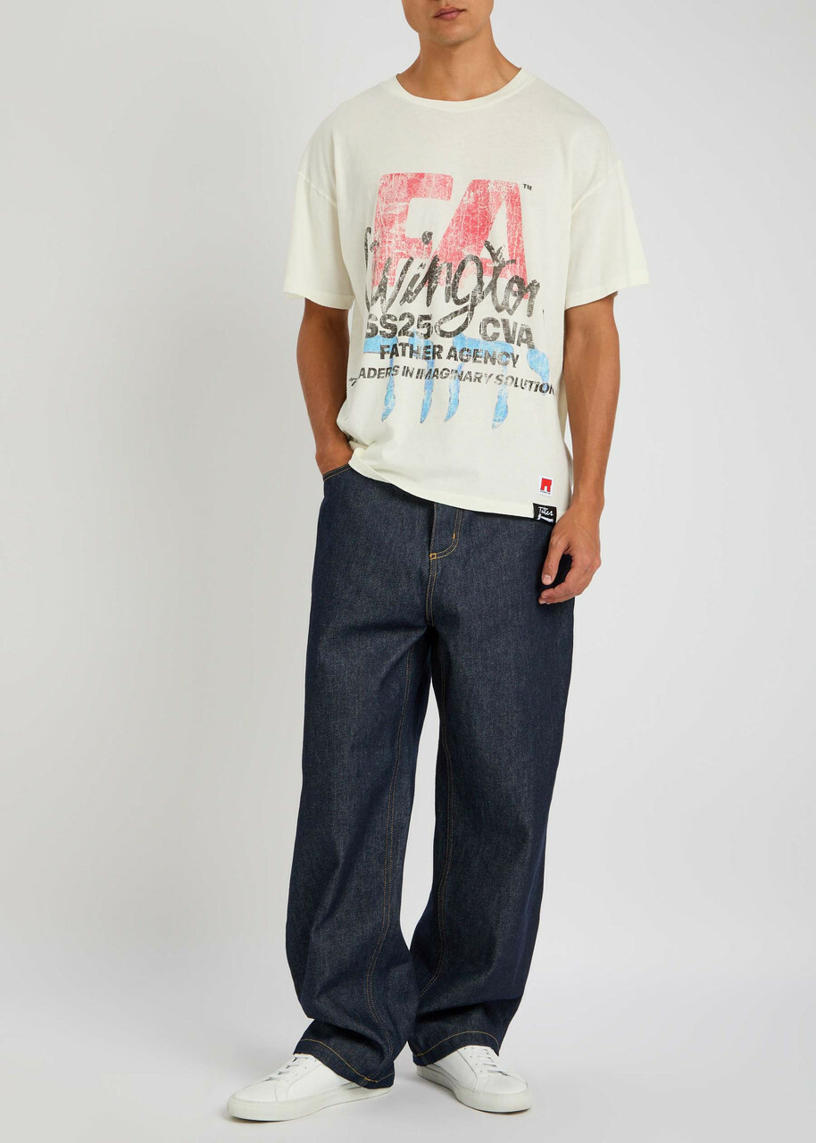 Rivington Roi Rebis Leaders Printed Cotton T-shirt White