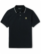 Belstaff - Logo-Appliquéd Cotton-Piqué Polo Shirt - Black