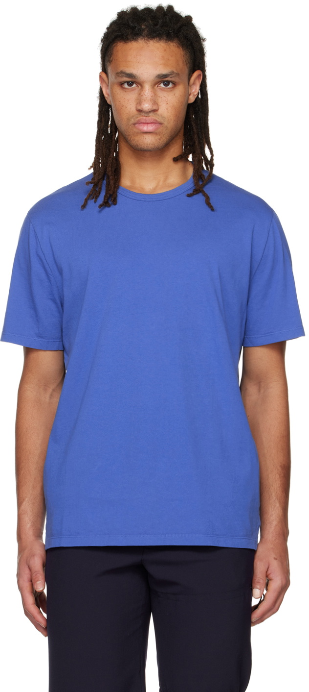 Vince Blue Garment Dye T-Shirt Vince