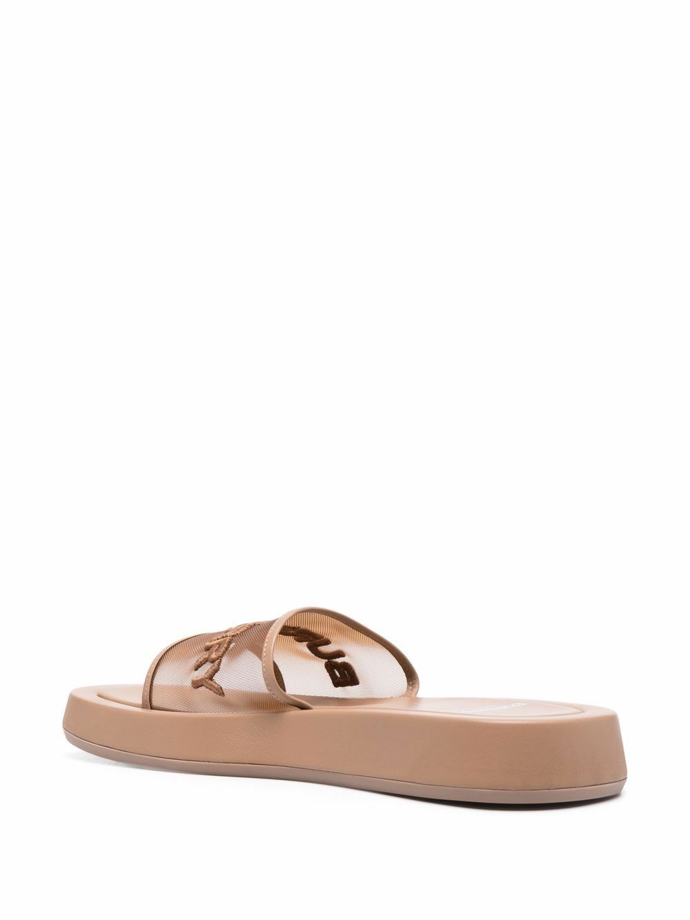 BURBERRY - Leather Flat Sandals Burberry