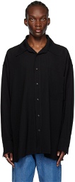 MM6 Maison Margiela Black Buttoned Shirt