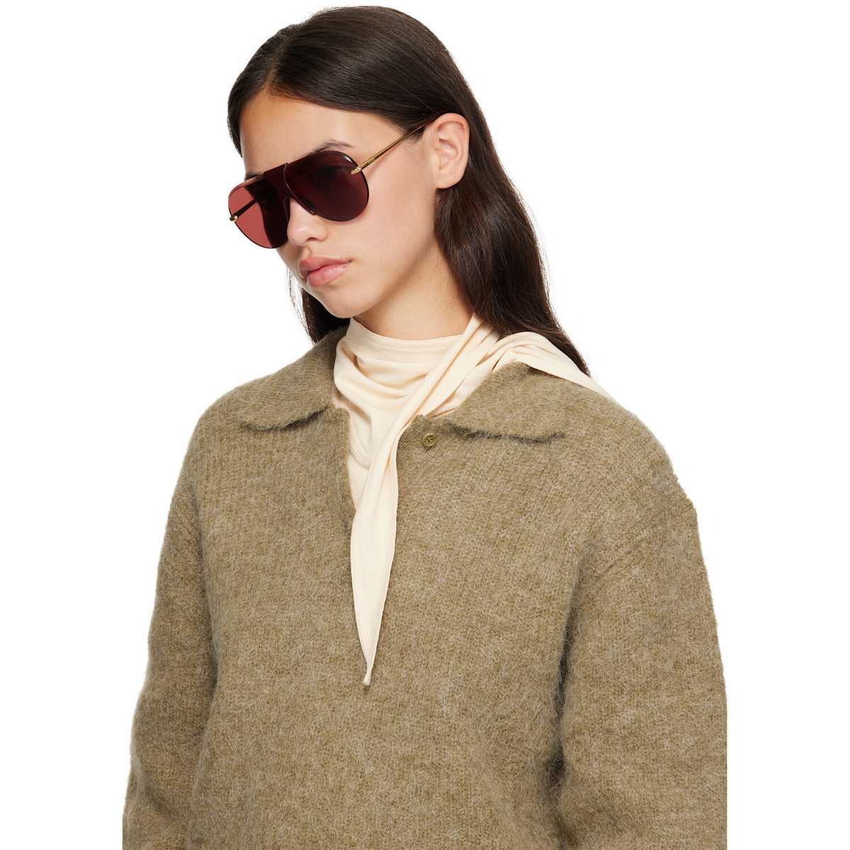 LOEWE Gold Safari Sunglasses