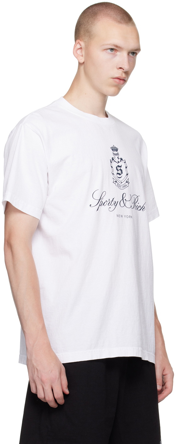 Sporty & Rich White Vendome T-Shirt Sporty & Rich