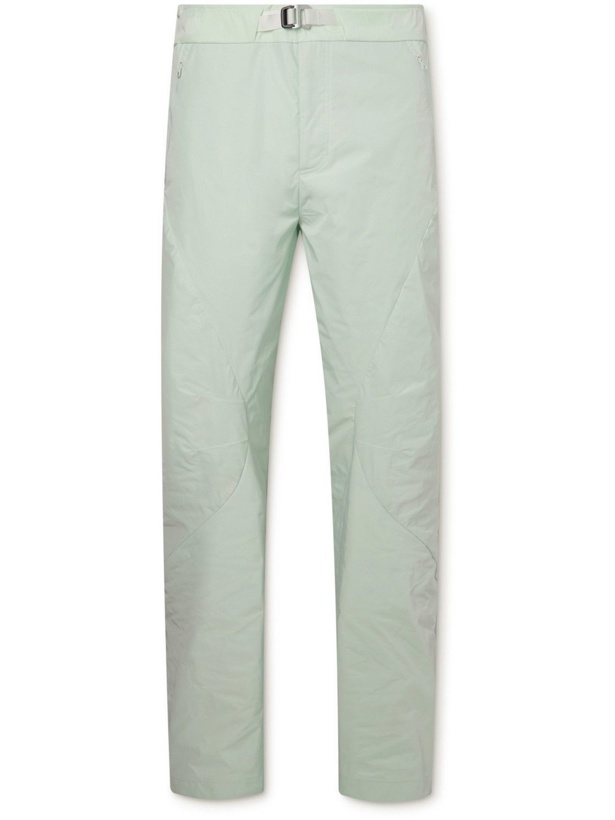 Photo: POST ARCHIVE FACTION - 4.0 Right Straight-Leg Panelled Tech-Shell Trousers - Green